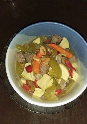 Foto resep Sayur Asam daging with blimbing sayur