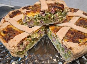 Foto di Torta Salata Svuotafrigo Ricotta e Piselli