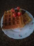 Gofres con harina bizcochona