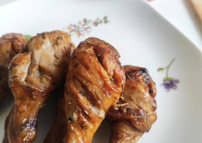 Grilled Chicken with Black Pepper Souce (Air Fryer)