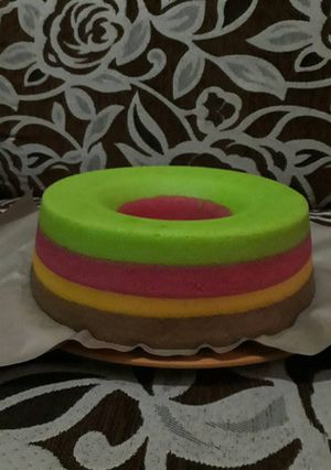 Foto resep Bolu kukus 4 warna
