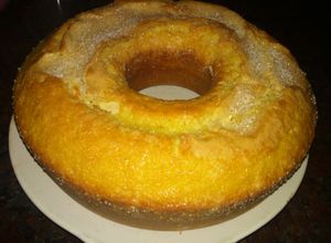 Una foto de Torta de crema y coco