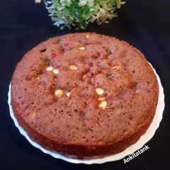 A picture of Eggless Plum Cake.