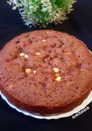 A picture of Eggless Plum Cake.