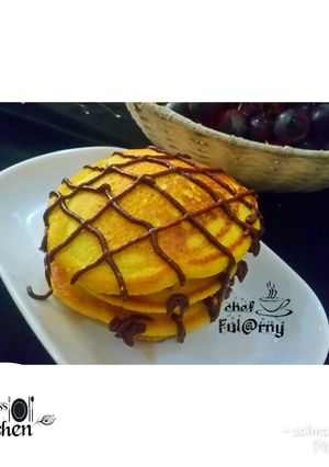 A picture of Pancake by salma.s.Adam (ful@rny"ss kitchen).