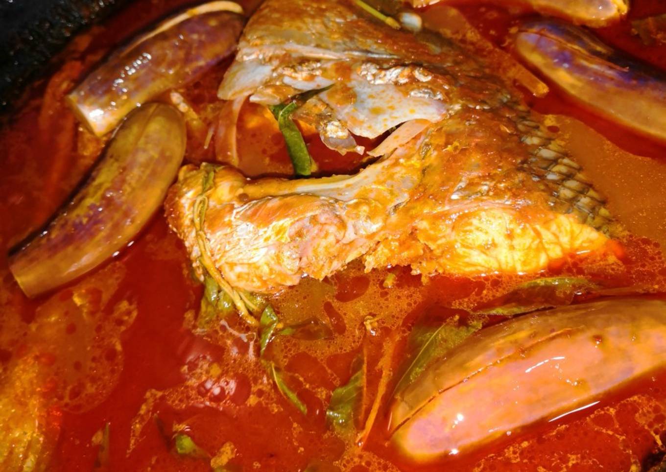 Resepi Masak asam pedas kepala ikan jenahak yang Lazat dan Ringkas