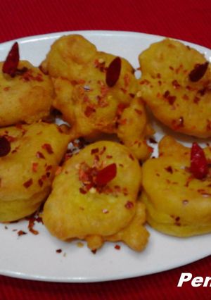 Foto principal de Buñuelos de gambas al ajillo con lascas de chile
