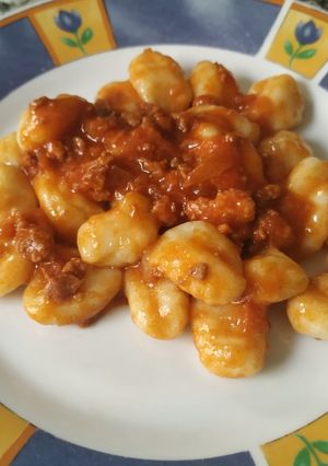 Una foto de Ñoquis de papas livianos