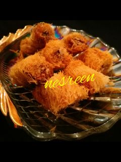 صورة لوصفة الكنافه الملفوفه (المبرومه)