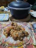 Arroz integral con carne estofada