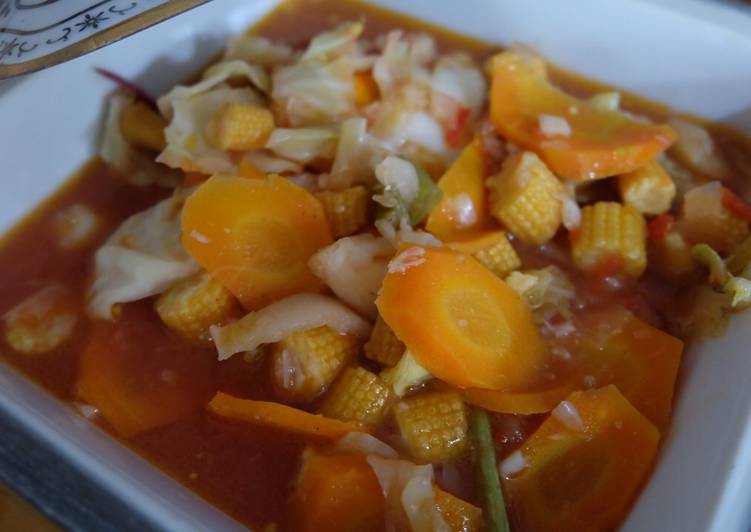 Resep Capcai kuah pedas manis yang Wajib Dicoba