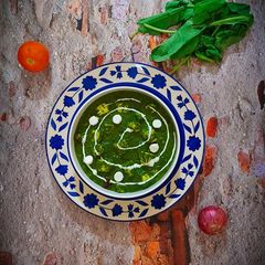 A picture of Palak Paneer.