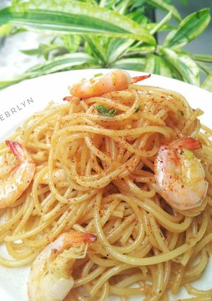 Foto resep Garlic Prawn Pasta