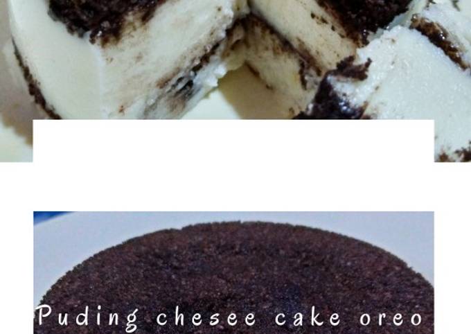 Puding Chesee cake oreo Sederhana banget mudah banget