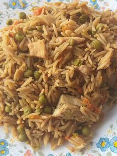 صورة لوصفة رز بالفراخ والخضار