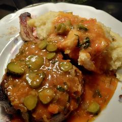 Pork Chops with Piquant Sauce A picture of Pork Chops with Piquant Sauce.
