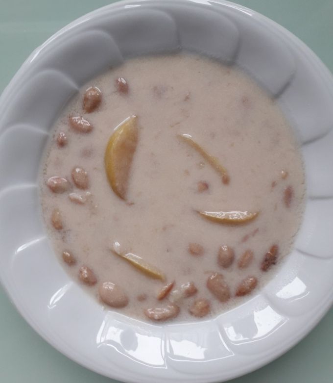 Habart bableves birsalma szeletekkel recept fotója