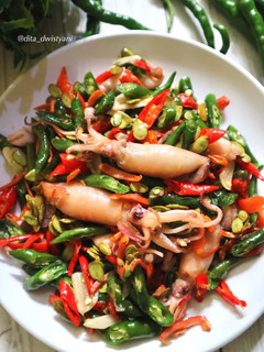 Foto resep Tumis Cumi Asin Lamtoro
