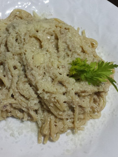 Una foto de Spaguetis con atún
