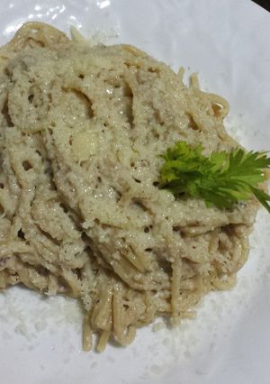 Una foto de Spaguetis con atún