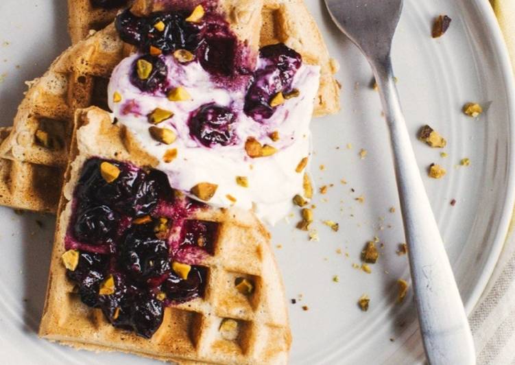 Easiest Way to Prepare Quick Dairy-Free Whole Wheat Waffles