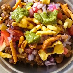 A picture of Sprout chana chaat.