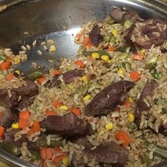 A picture of Minute Rice's Chicken Stir Fry.