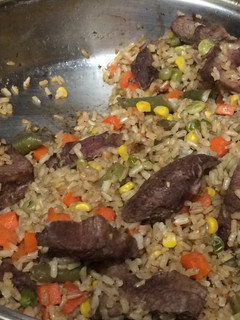 A picture of Minute Rice's Chicken Stir Fry.