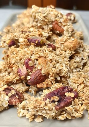 Une photo de GRANOLA MAISON🥜🌰🥥🍯CRUNCHY ET HEALTHY