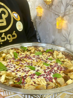 صورة لوصفة فتة ورق عنب