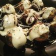 Portobello rellenos de verduras y queso raclette