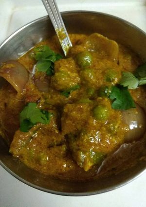 A picture of Matar masala.