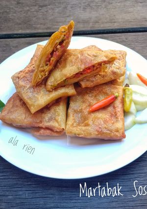 Foto resep Martabak Telur Sosis Kulit Lumpia