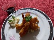 Una foto de tempura de harina de arroz