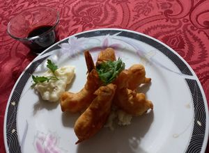 Una foto de Camarones tempura