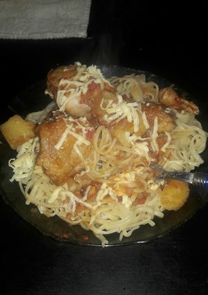 Una foto de Fideos con Tuco!