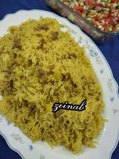 عکسی از دستور کته با ادویه