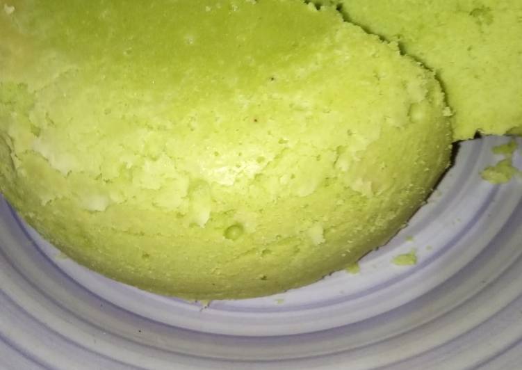 Langkah Mudah untuk Menyiapkan Bolu pandan no mixer, Enak Banget