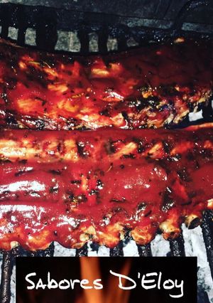 Una foto de RIBS BBQ a la parrilla
