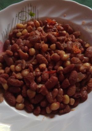 A picture of Fried githeri.