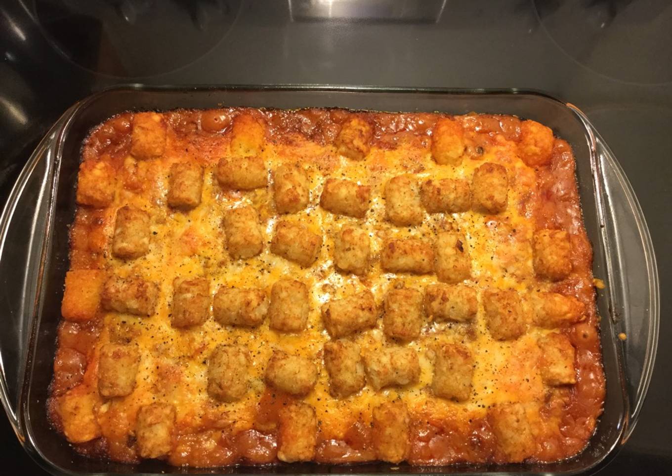 Sloppy Joe Tater Tot Casserole