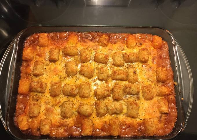 Recipe of Ultimate Sloppy Joe Tater Tot Casserole