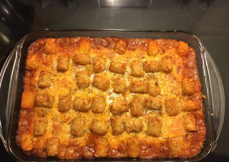 Easy Way to Cook Tasty Sloppy Joe Tater Tot Casserole