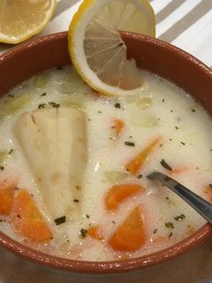 Tárkonyos krumplileves recept fotója