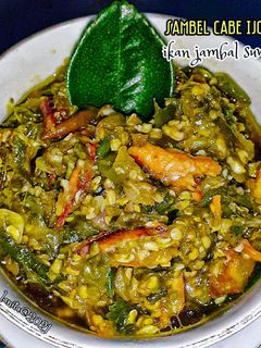 Foto resep Sambel Cabe Ijo Ikan Jambal Suwir