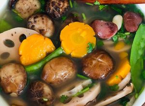 Hình của món Canh củ sen chay (ngày 4).