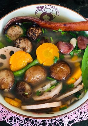 Hình của món Canh củ sen chay (ngày 4).