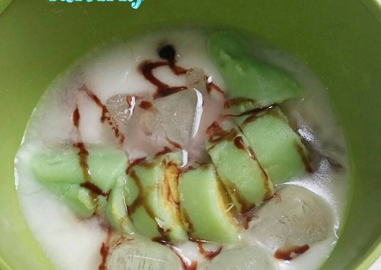 Es Pisang Ijo Coklat