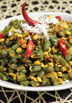 A picture of Beans & Chana Dal Stir Fry.
