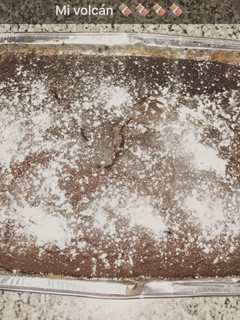 Una foto de Volcán de chocolate